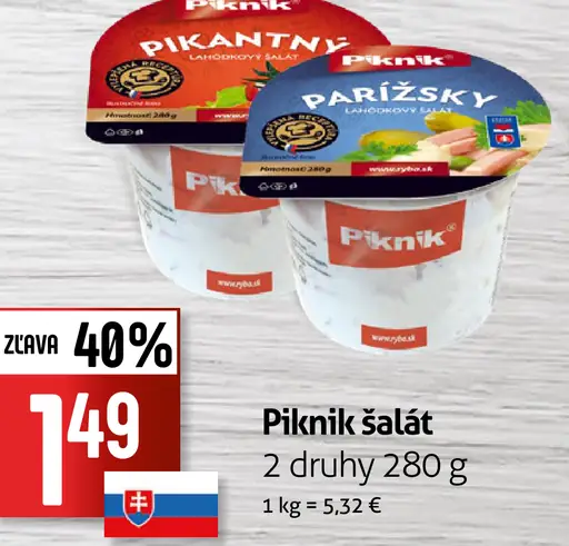 Piknik šalát 2 druhy