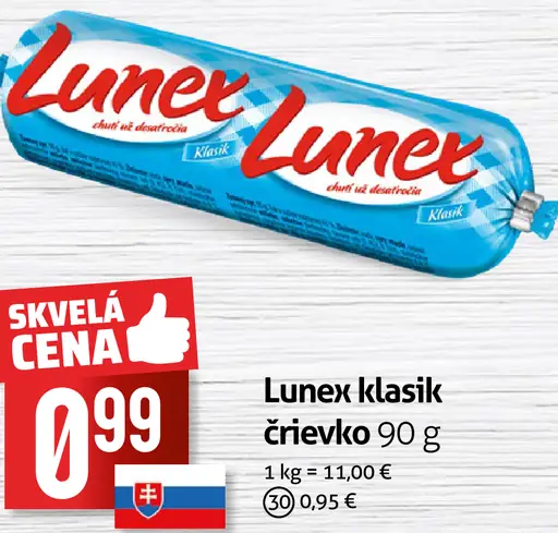 Lunex klasík črievko