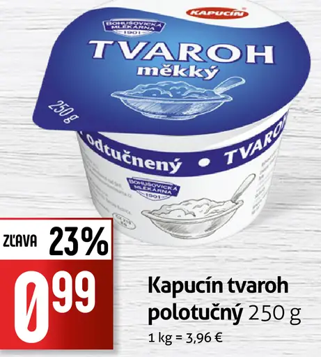 Kapucín tvaroh polotučný