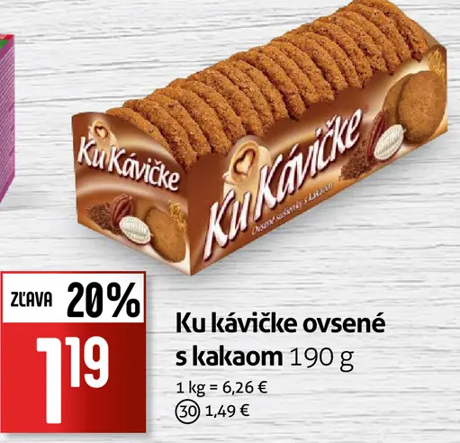 Ku kávičke ovsené s kakaom