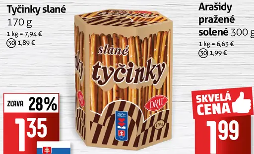 Dru slané tyčinky