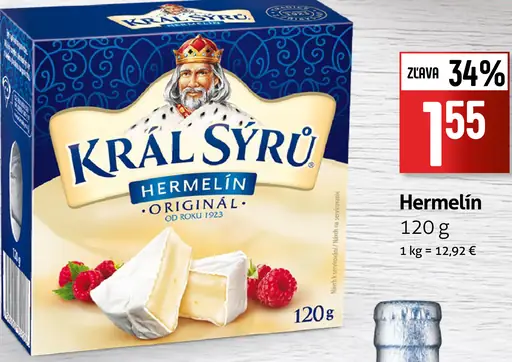 Kráľ sýru hermelín