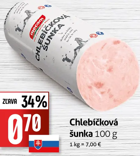 Chlebíčková šunka