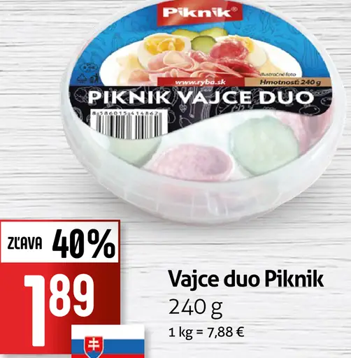 Vajce duo Piknik