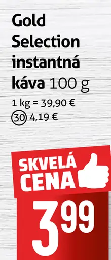 Tchibo Gold Selection instantná káva