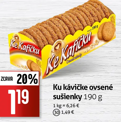 Ku kávičku ovsené sušienky
