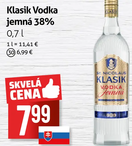 Klasik Vodka Jemná 38%