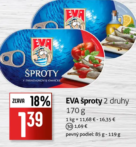 EVA šproty 2 druhy