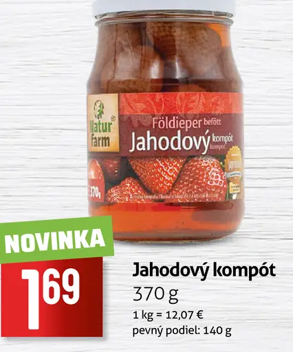 Földieper Jahodový kompót