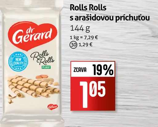 Dr Gerard Rolls Rolls s arašidovou príchuťou