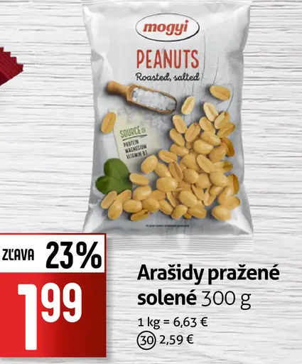Mogyi arašídy pražené solené