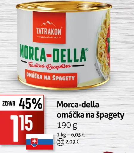 Tatran Morca-della omáčka na špagety