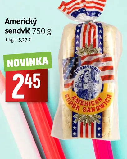 Sandvič americký krájaný