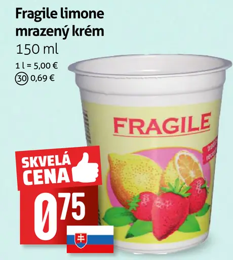 Fragile limone mrazený krém