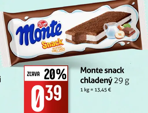 Monte snack chladený