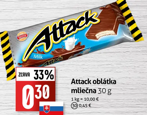 Attack oblátka mliečna