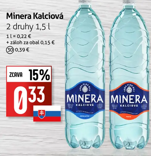 Minera voda kalciová