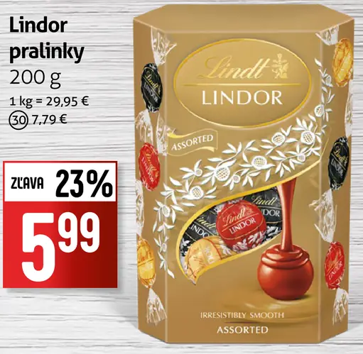 Lindor pralinky