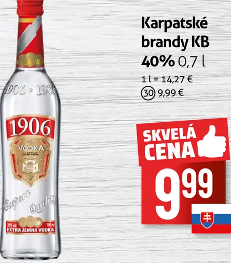 Karpatšské brandy KB 40%