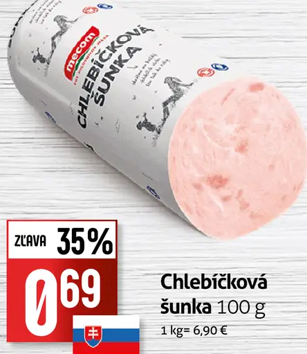 Chlebíčková šunka