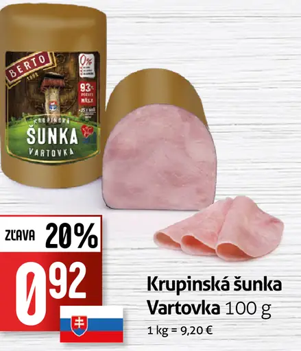 Krupinská šunka Vartovka