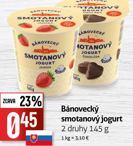 Bánovecký smotanový jogurt