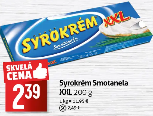 Syrokrém Smotanela
