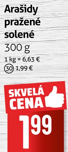 Arašídy pražené solené