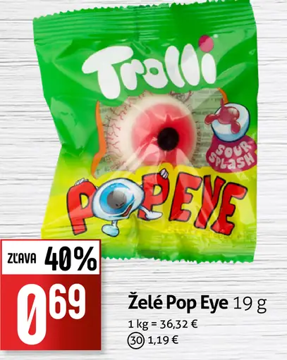 Trolli Želé Pop Eye