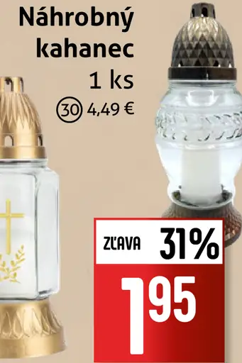 Olejová náplň do náhrobného kahanca