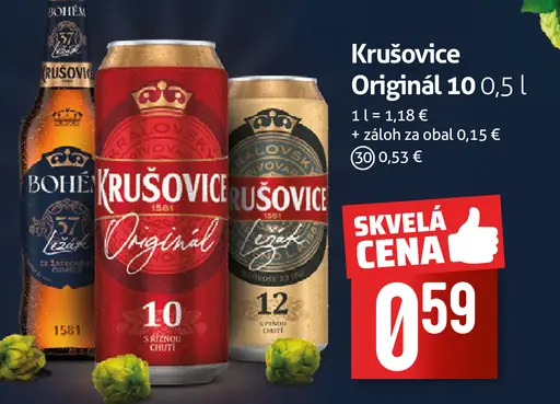 Krušovice original plechovka