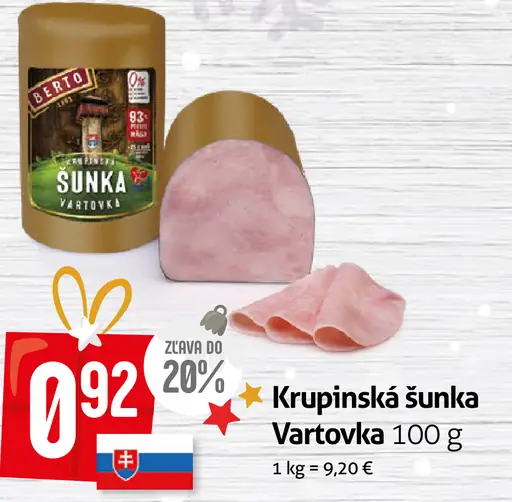 Krupinská šunka Vartovka