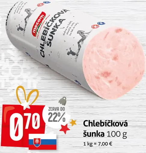 Chlebíčková šunka