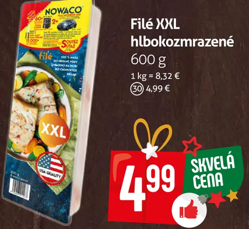 Nowaco filety XXL hlboko zmrazené