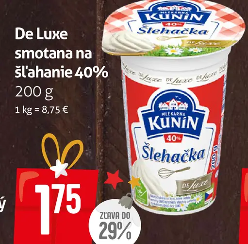 Küne De Luxe smotana na šľahanie 40%