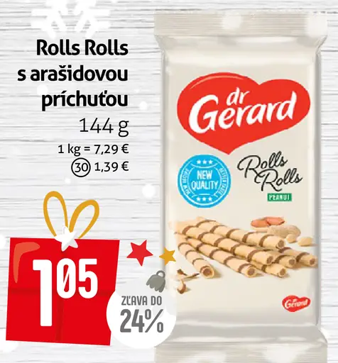 Dr Gerard Rolls Rolls s arašidovou príchuťou