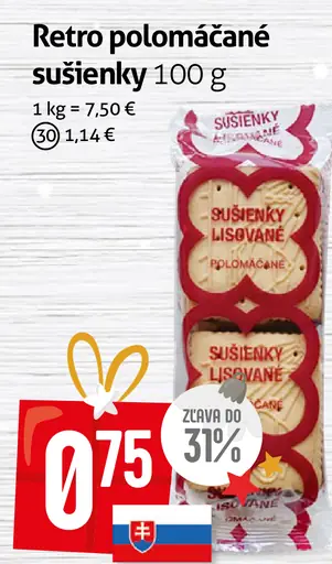 Sedita Retro polomáčané sušienky