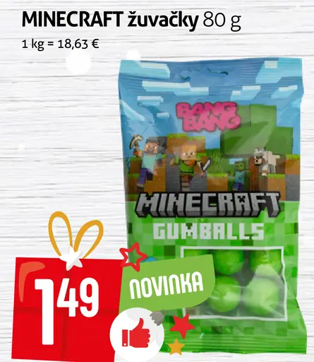 Minecraft žuvačky