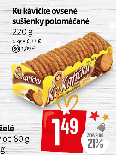 Lu Kávičkove ovsené sušienky polomáčané