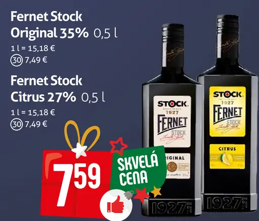 Fernet Stock Original 35% likér