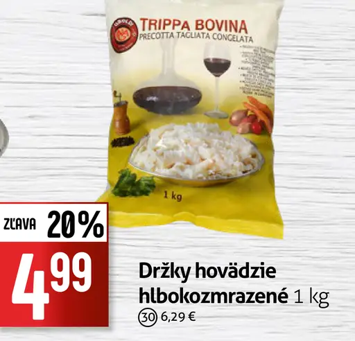 TRIPPA BOVINA Držky hovädzie hlboko zmrazené