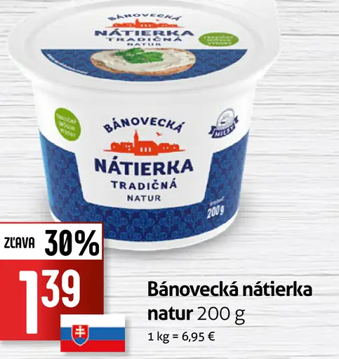 Bánovecká nátierka tradičná natur