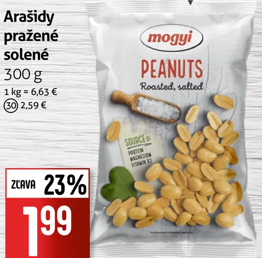 Mogyi arašídy pražené solené