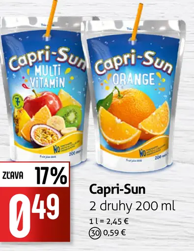 Capri-Sun nápoje