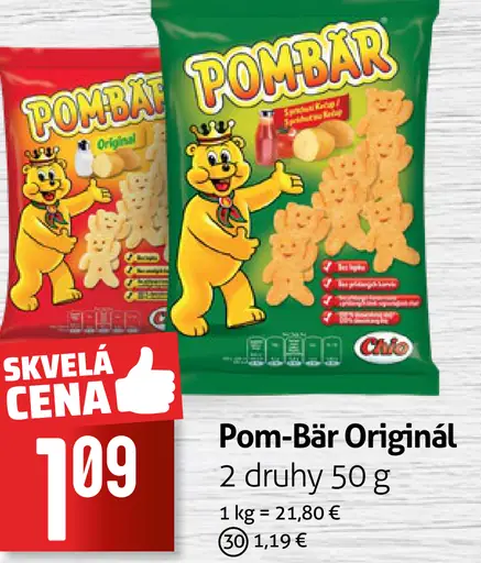 Pom-Bär Original zemiakové snacky
