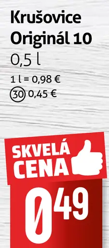 Krušovice Královský Originál 10 pivo