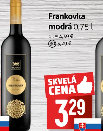 Frankovka modrá víno