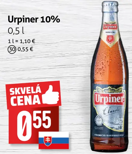 Urpiner 10% pivo