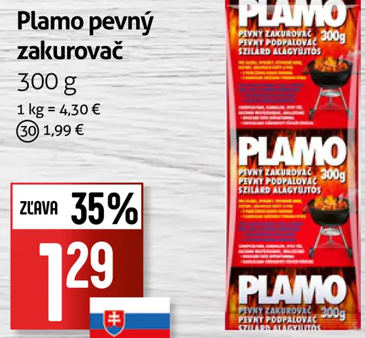 Plamo pevný zakurovač