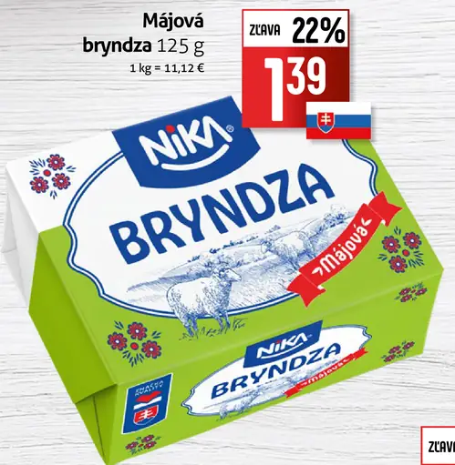 Nika májová bryndza